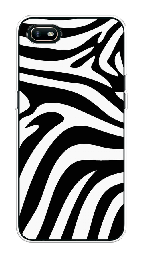 

Чехол на Oppo A1k "Полоски зебры", Черный;белый;бежевый, 252150-1