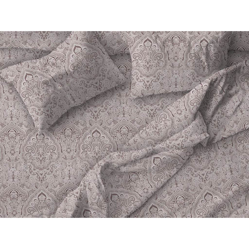 

Простыня на резинке Ивановотекстиль 120х200 см бязь Дамаск шоколад, борт 25 см, Дамаск шоколад