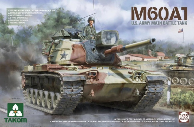 фото Сборная модель takom 1/35 m60a1 u.s. army main battle tank 2132