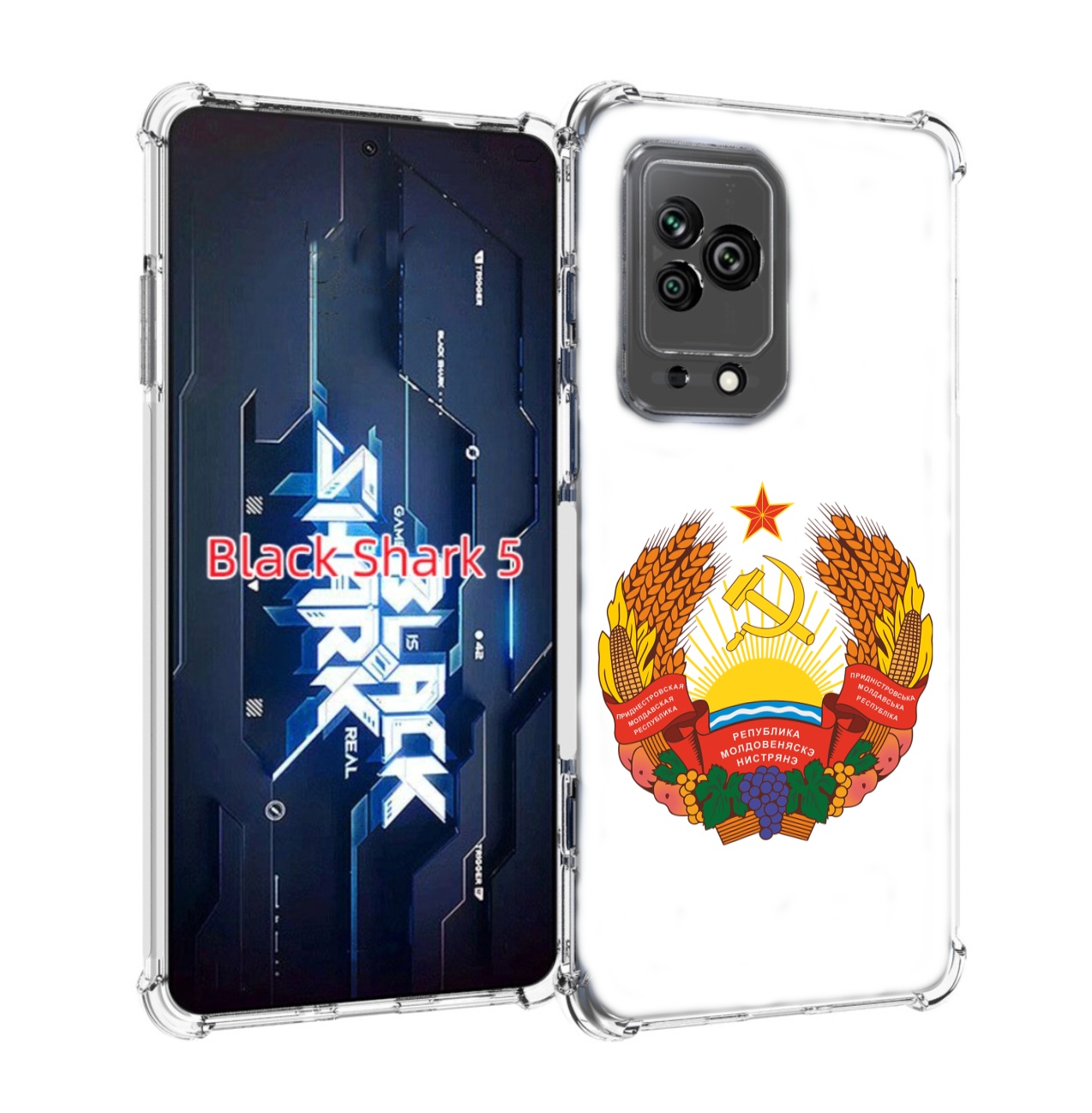 

Чехол MyPads герб-приднестровья для Xiaomi Black Shark 5, Прозрачный, Tocco