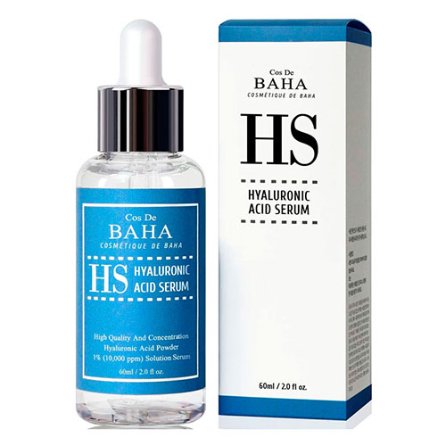 Сыворотка Cos de Baha с гиалуроновой кислотой Hyaluronic Serum 60мл сыворотка тон с гиалуроновой кислотой и коэнзимом q10 hydro pure tinted serum 11530 1 fair 30 мл