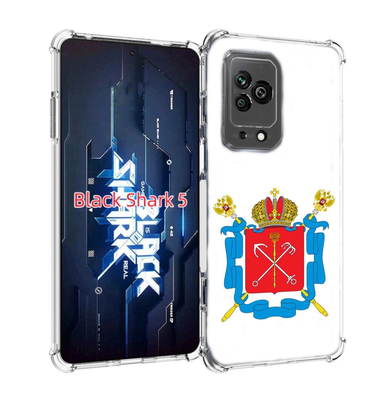 

Чехол MyPads герб-санкт-петербург для Xiaomi Black Shark 5, Прозрачный, Tocco