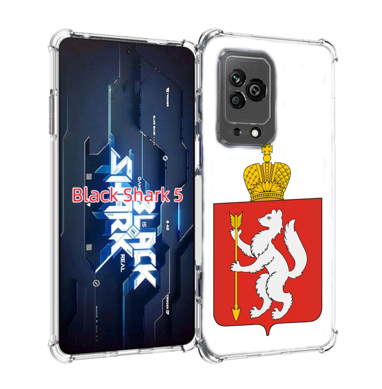

Чехол MyPads герб-свердловская-область-екатеринбург для Xiaomi Black Shark 5, Прозрачный, Tocco