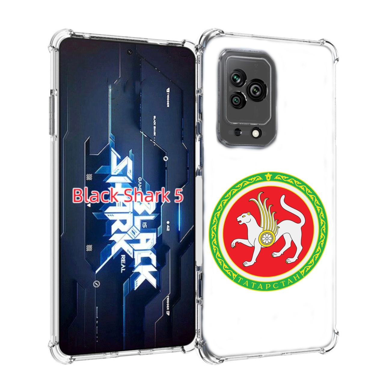 

Чехол MyPads герб-татарстан-казань для Xiaomi Black Shark 5, Прозрачный, Tocco