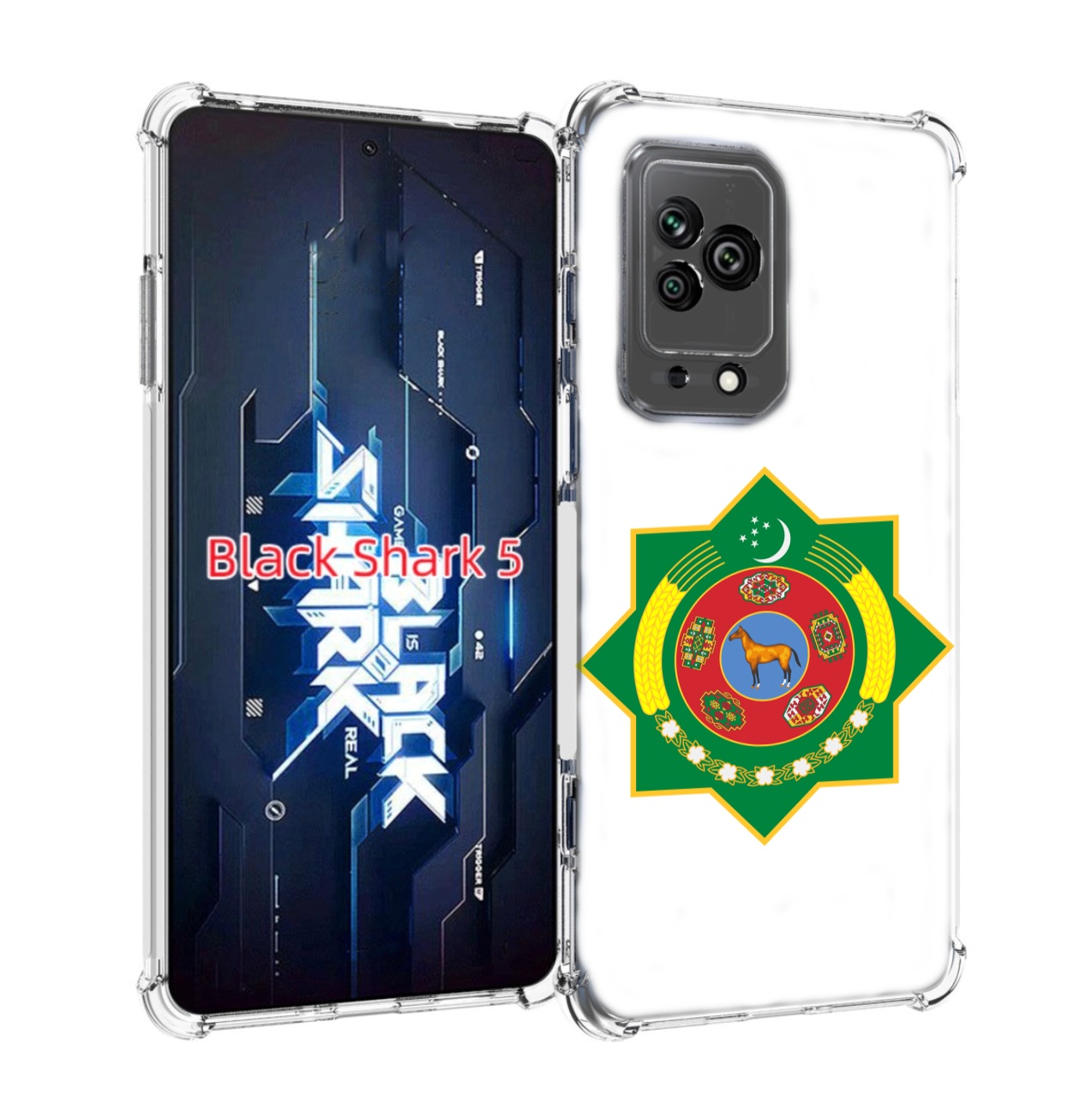 

Чехол MyPads герб-туркменистан для Xiaomi Black Shark 5, Прозрачный, Tocco