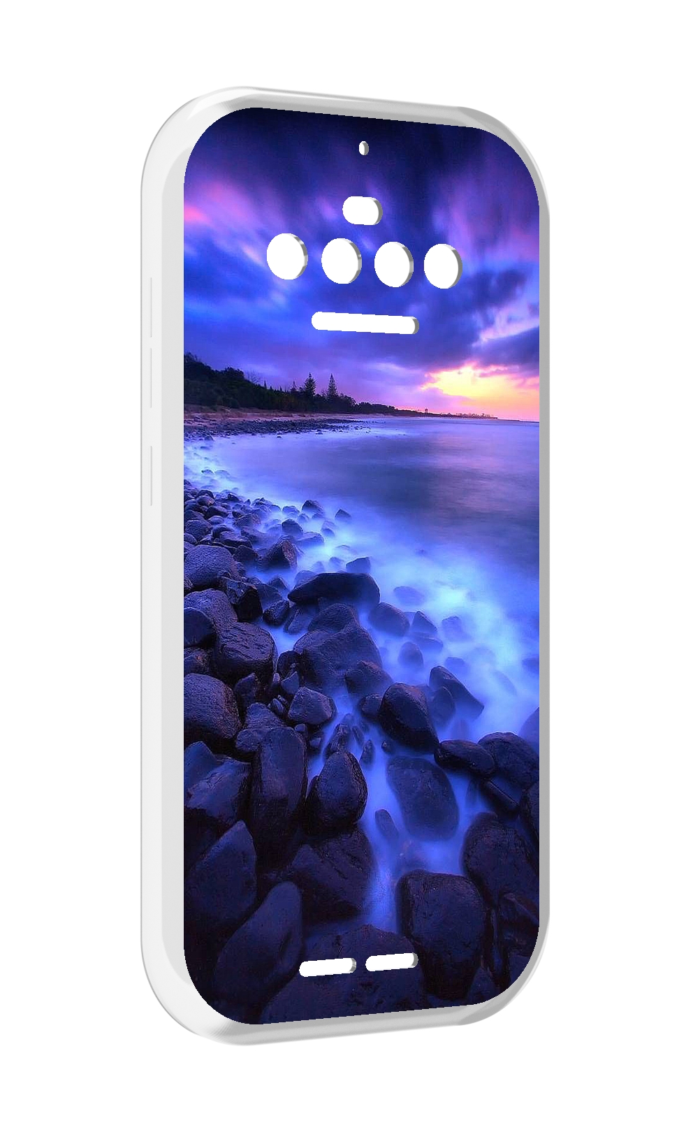 

Чехол MyPads неоновый берег для Oukitel F150 R2022, Прозрачный, Tocco