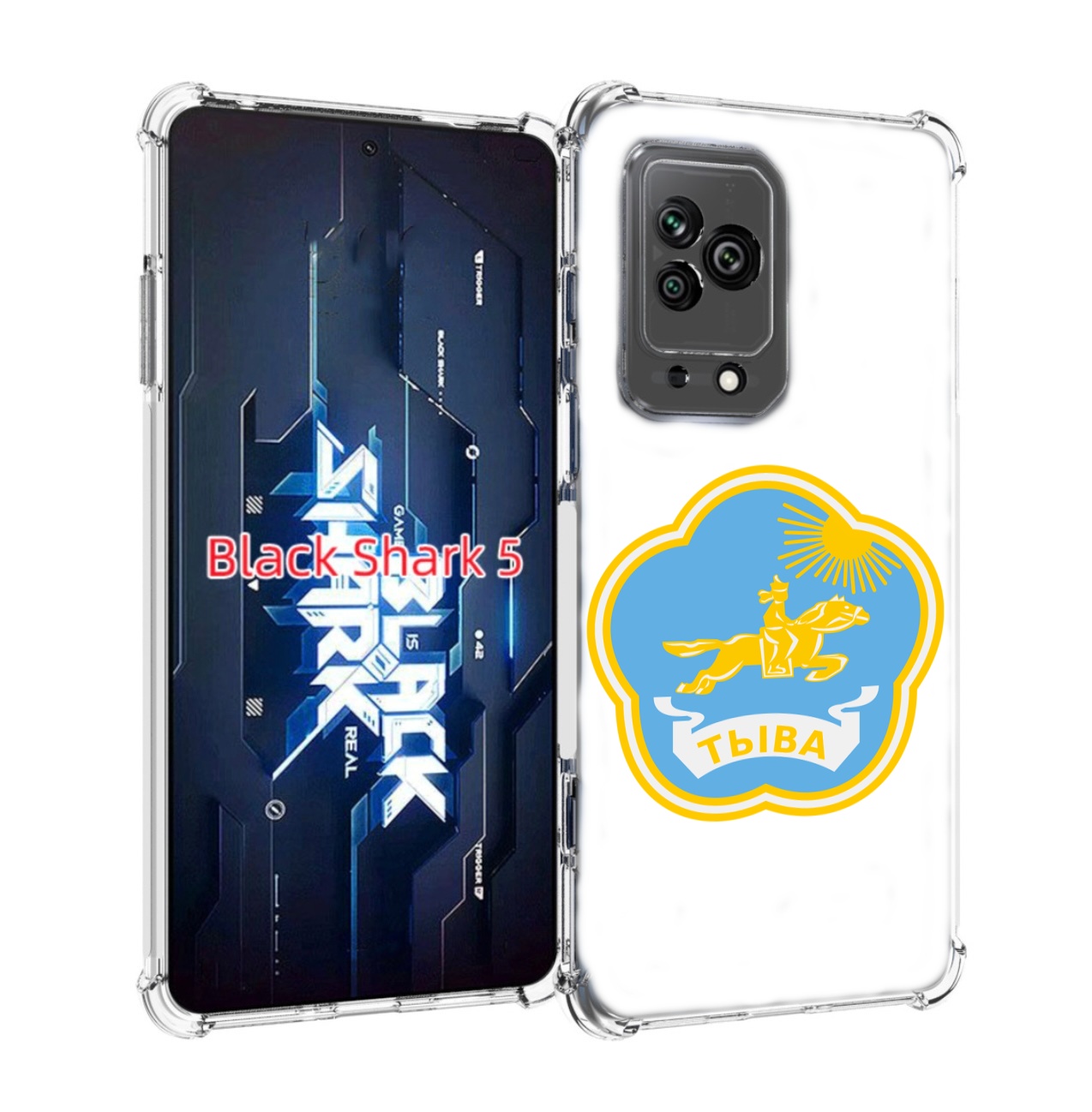

Чехол MyPads герб-тыва-кызыл для Xiaomi Black Shark 5, Прозрачный, Tocco