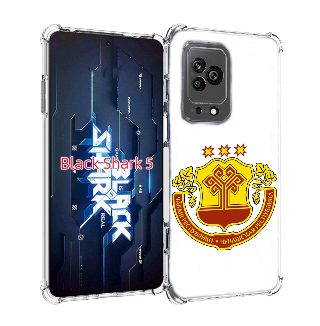Чехол MyPads герб-чувашии-чебоксары для Xiaomi Black Shark 5 Tocco