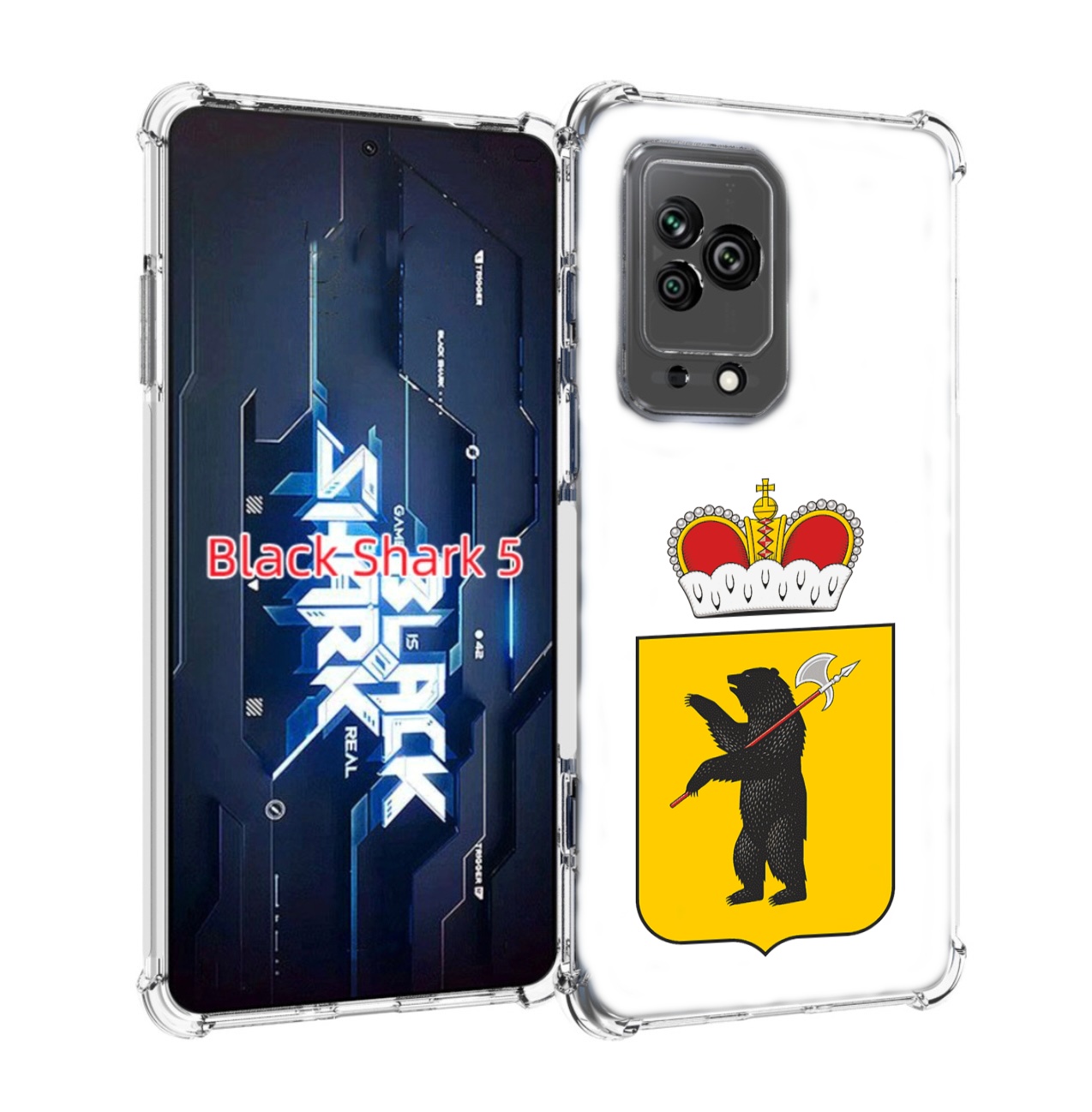 

Чехол MyPads герб-ярославская-область для Xiaomi Black Shark 5, Прозрачный, Tocco