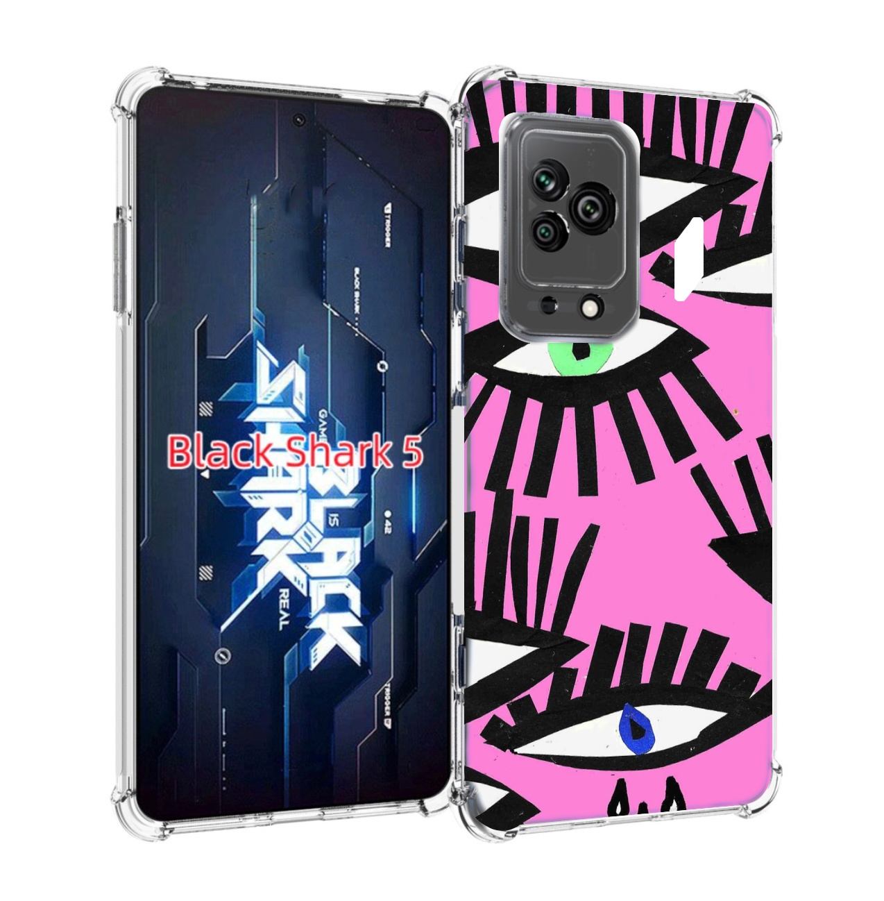 

Чехол MyPads глазки абстракция для Xiaomi Black Shark 5, Прозрачный, Tocco