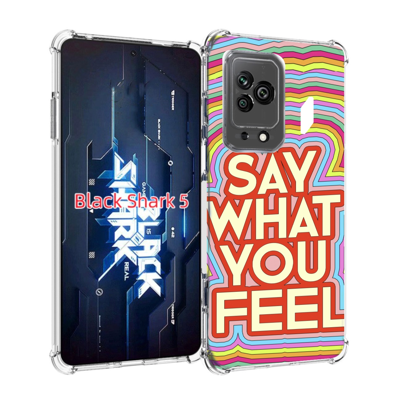 

Чехол MyPads говори то что чувствуешь для Xiaomi Black Shark 5, Прозрачный, Tocco