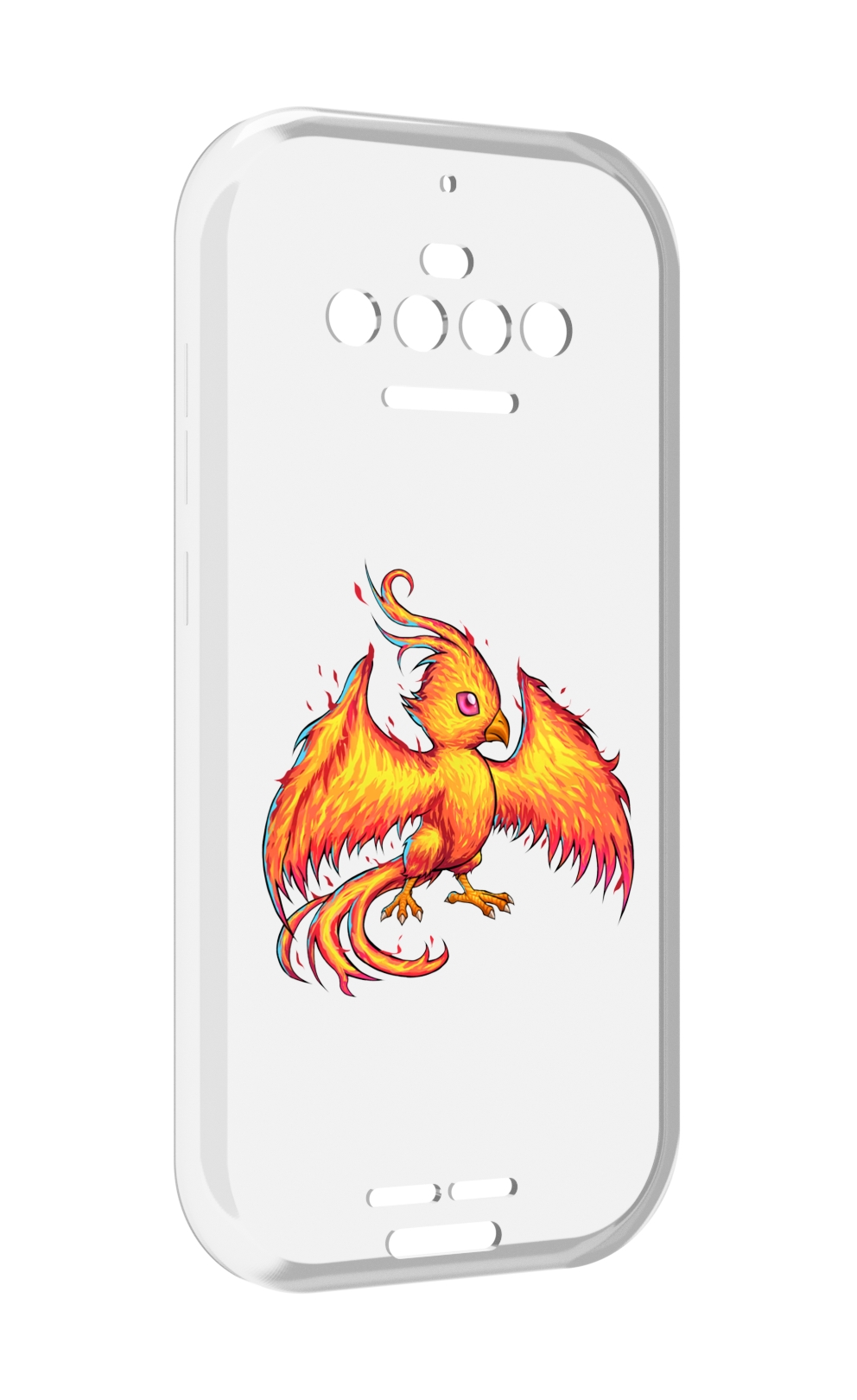 

Чехол MyPads огненная-птичка для Oukitel F150 R2022, Прозрачный, Tocco