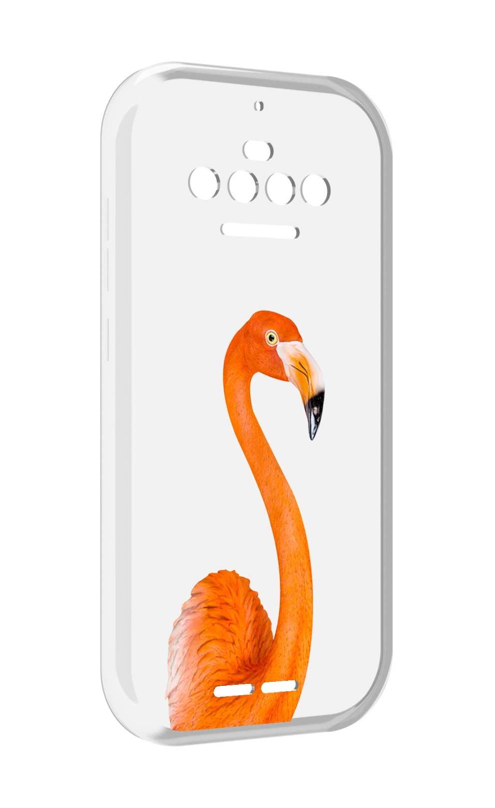 

Чехол MyPads оранжевый-фламинго для Oukitel F150 R2022, Прозрачный, Tocco