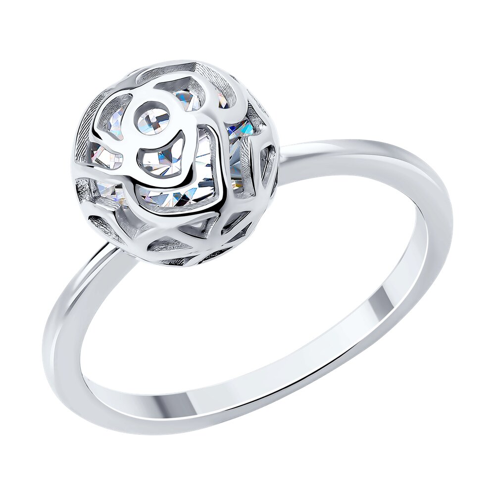 

Кольцо из серебра р. 18 SOKOLOV 94013939-91, фианит, 94013939-91