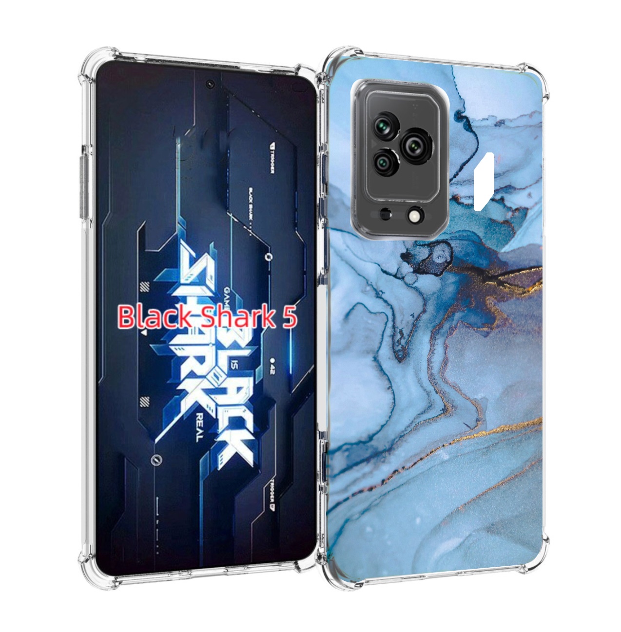 

Чехол MyPads голубой мрамор для Xiaomi Black Shark 5, Прозрачный, Tocco