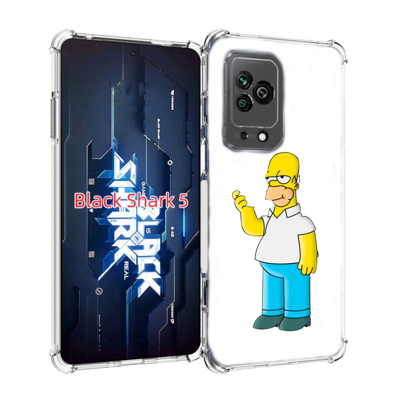 

Чехол MyPads гомер-симпсон для Xiaomi Black Shark 5, Прозрачный, Tocco
