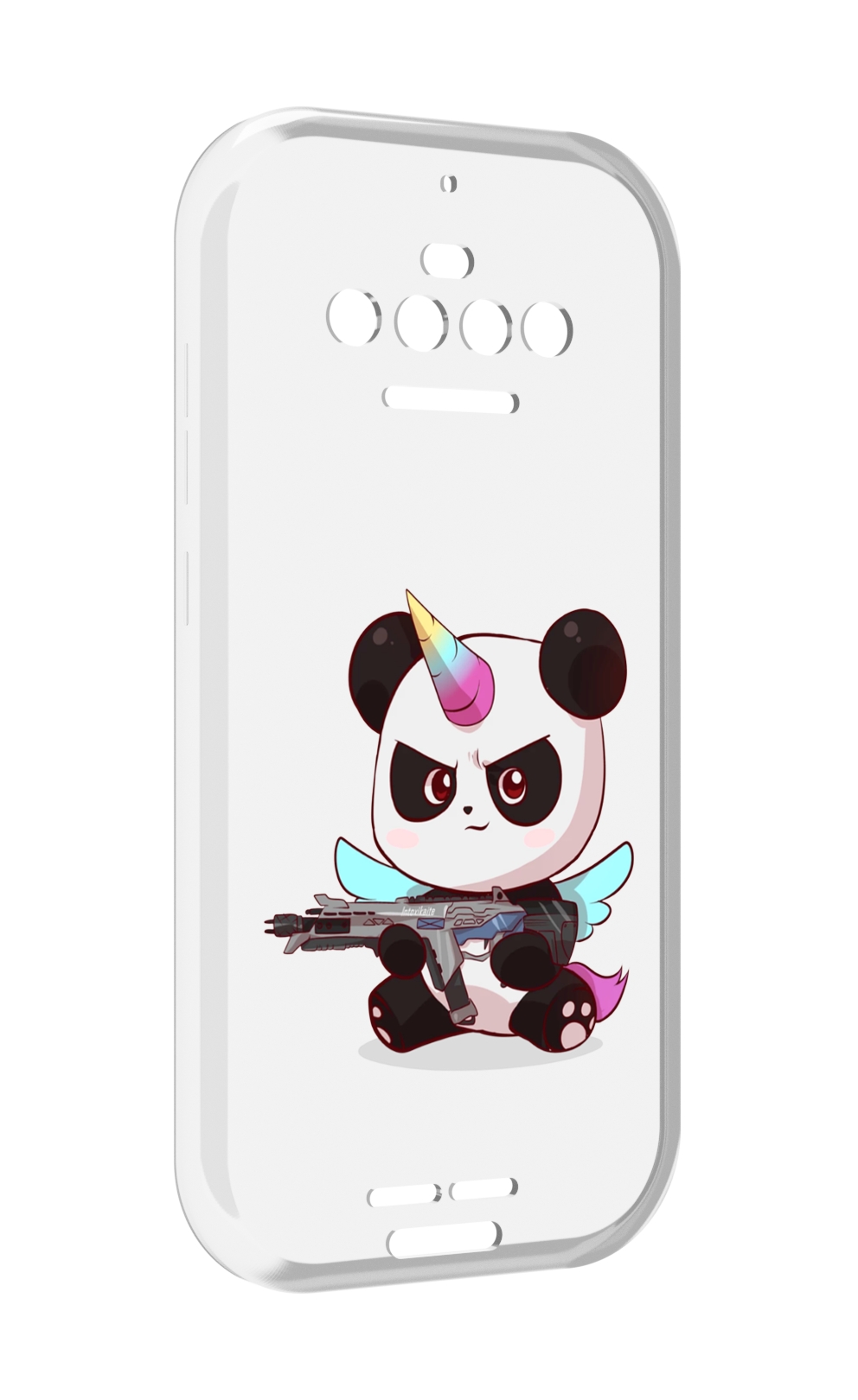 

Чехол MyPads панда-единорог детский для Oukitel F150 R2022, Прозрачный, Tocco