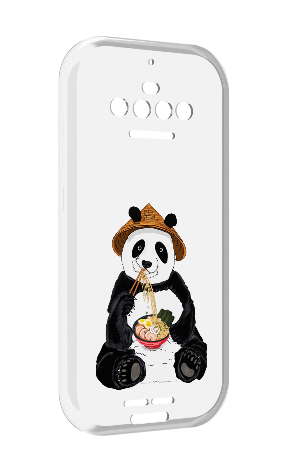 

Чехол MyPads панда-любит-лапшу для Oukitel F150 R2022, Прозрачный, Tocco