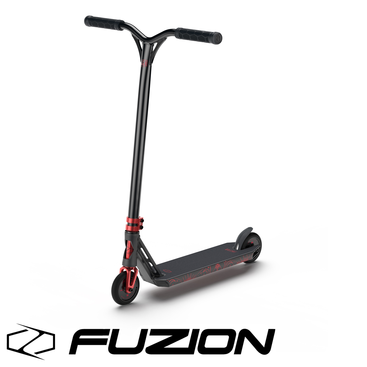 Самокат Fuzion Z-Series Z350 черный/красный