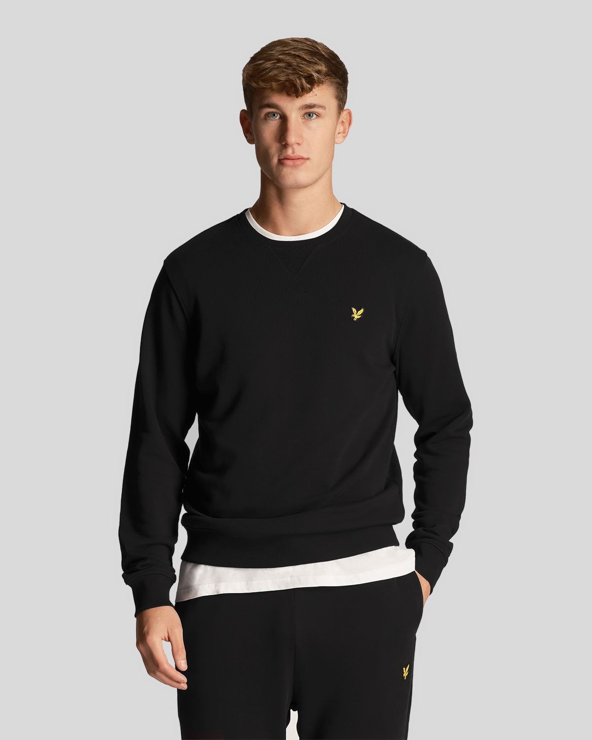 Свитшот мужской Lyle Scott Crew Neck Sweatshirt черный 2XL 5190₽