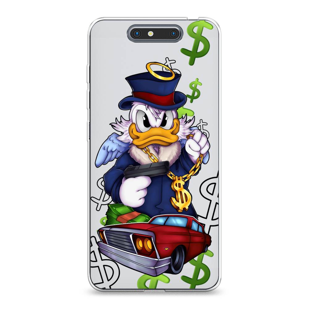 

Чехол на ZTE Blade V8 "Scrooge McDuck with a Gold Chain", Красный;синий;белый, 131250-6