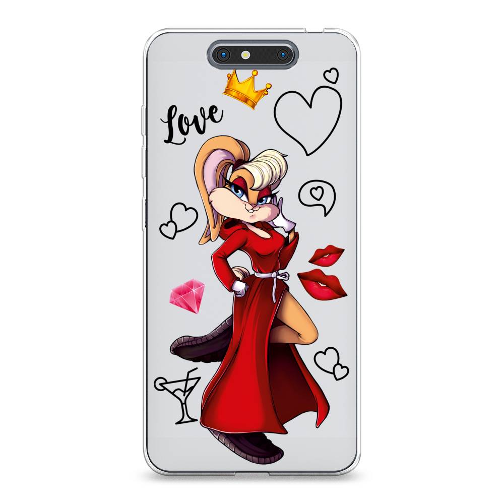 

Чехол на ZTE Blade V8 "Rich Lola Bunny", Красный;бежевый;оранжевый, 131250-6