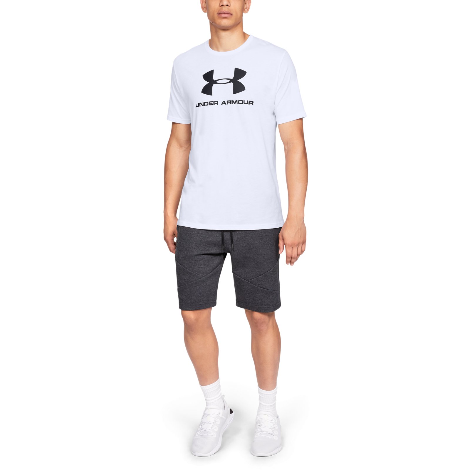 фото Футболка мужская sportstyle logo graphic ss tee under armour белая m