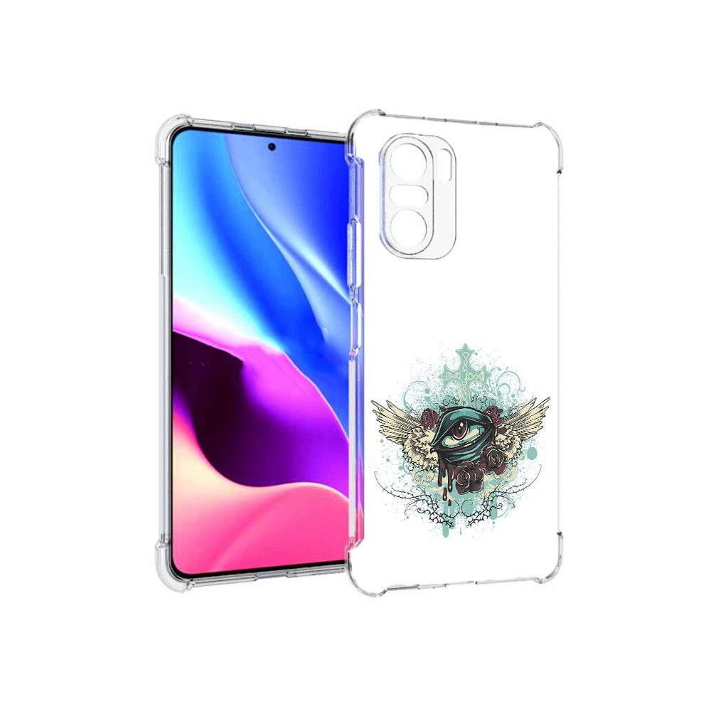 

Чехол MyPads Tocco для Xiaomi Redmi K40 плачущий глаз с крыльями (PT158239.260.544), Прозрачный, Tocco