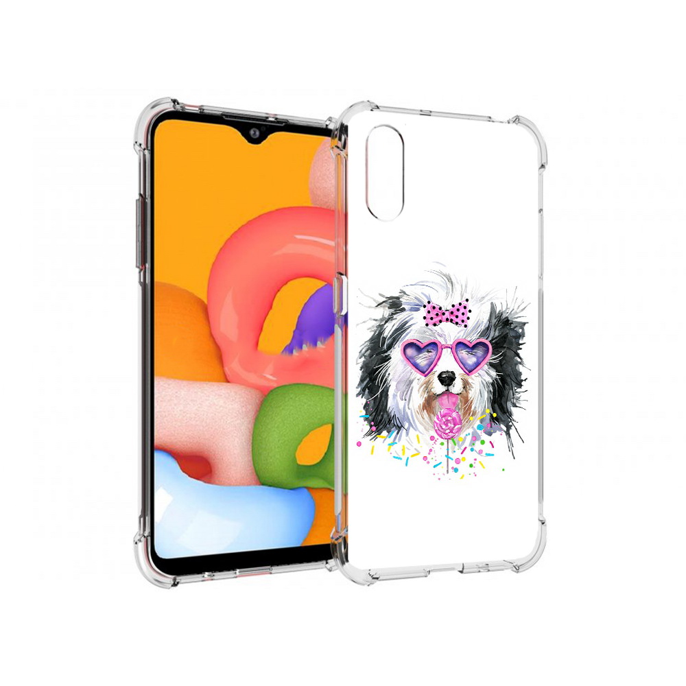 

Чехол MyPads Tocco для Samsung Galaxy A01 пушистик (PT144711.509.559), Прозрачный, Tocco