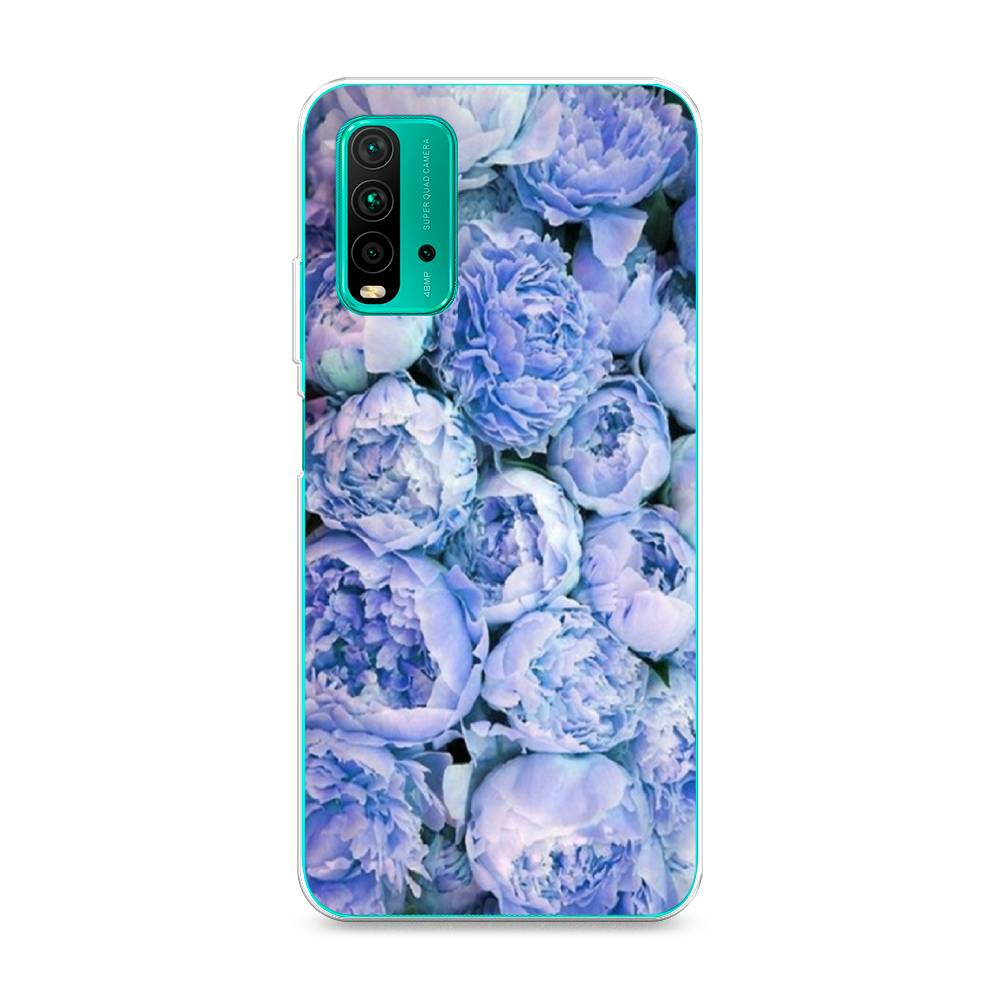 

Чехол Awog на Xiaomi Redmi 9T "Пионы голубые", Разноцветный, 39850-8