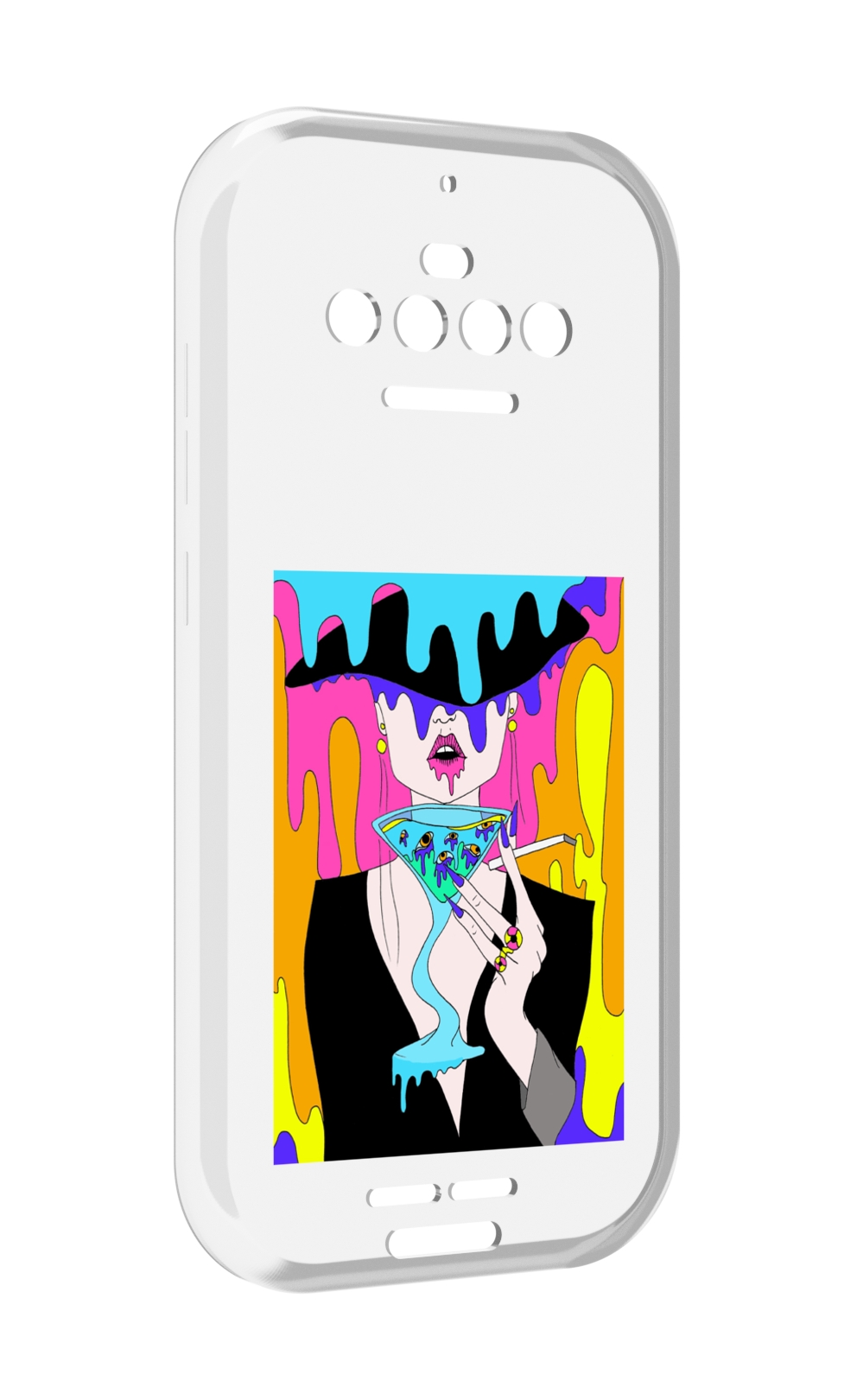 

Чехол MyPads плавленая девушка акварель женский для Oukitel F150 R2022, Прозрачный, Tocco