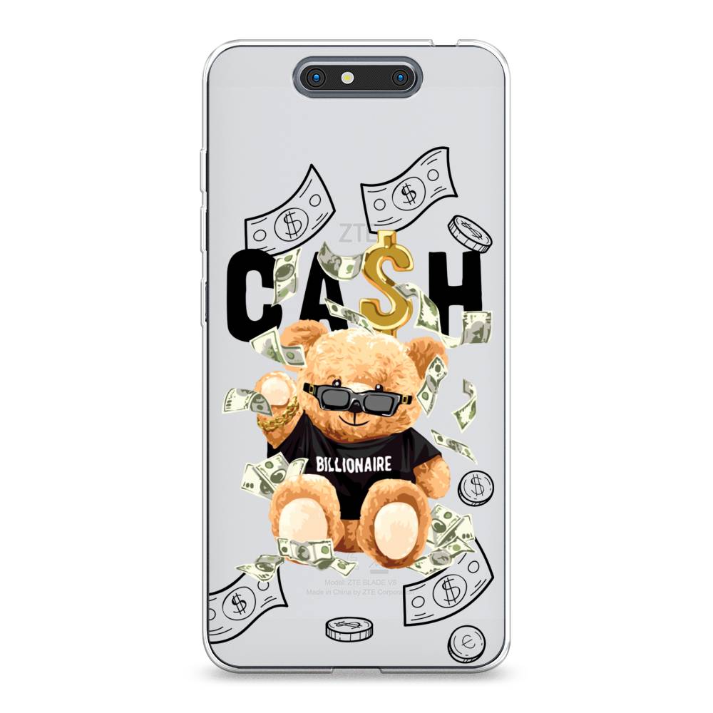 

Чехол на ZTE Blade V8 "Big cash", Черный;серый;бежевый, 131250-6
