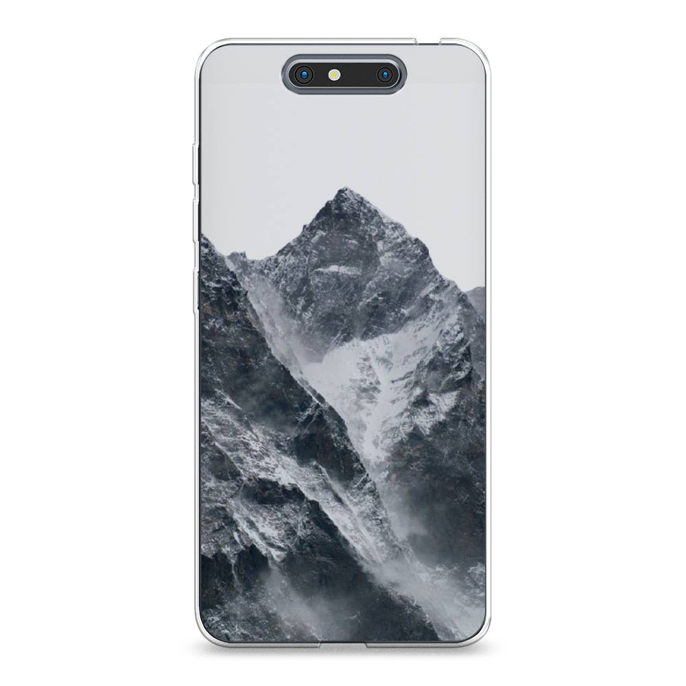 

Чехол на ZTE Blade V8 "Горы арт 4", Серый;бежевый, 131250-2