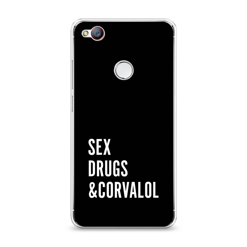 

Чехол на ZTE Nubia Z11 Mini "Corvalol", Черный;серый;белый, 131550-6