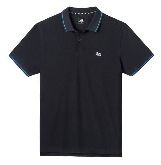 фото Футболка-поло мужская pique polo black lee черная l