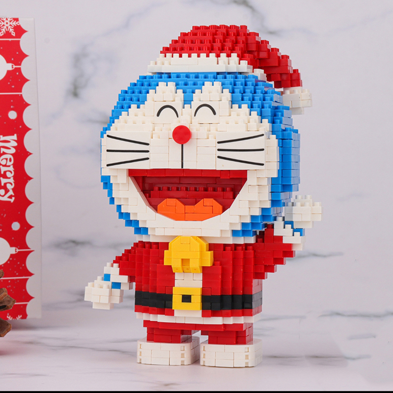 Конструктор 3D из миниблоков Balody Doraemon котик дед мороз 1030 элементов - BA16147 фигурка дед мороз висячий 31х35 см