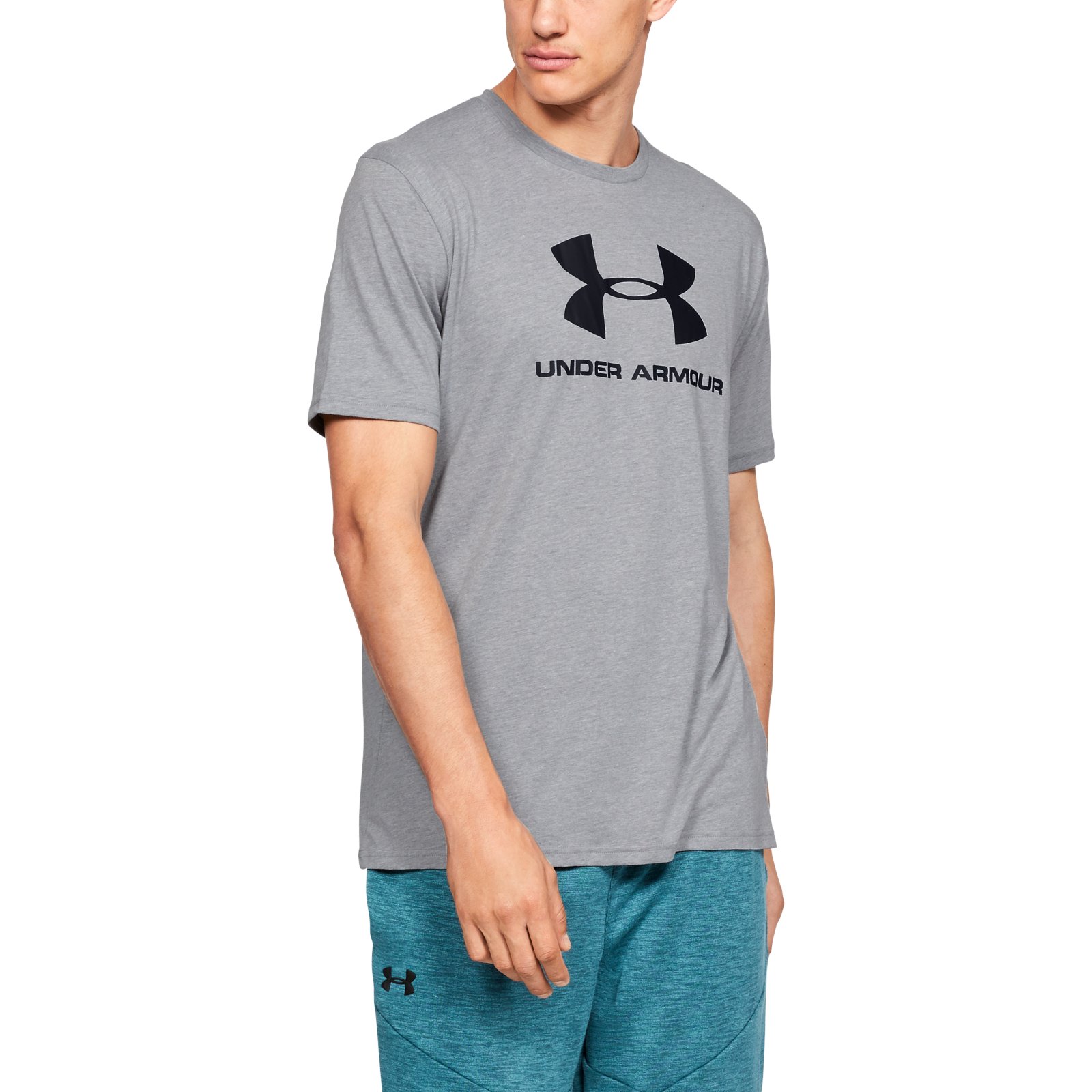 фото Футболка мужская sportstyle logo graphic short sleeve tee under armour серая s/m