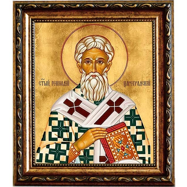 

Геннадий Цареградский, Константинопольский Святитель. Икона на холсте.