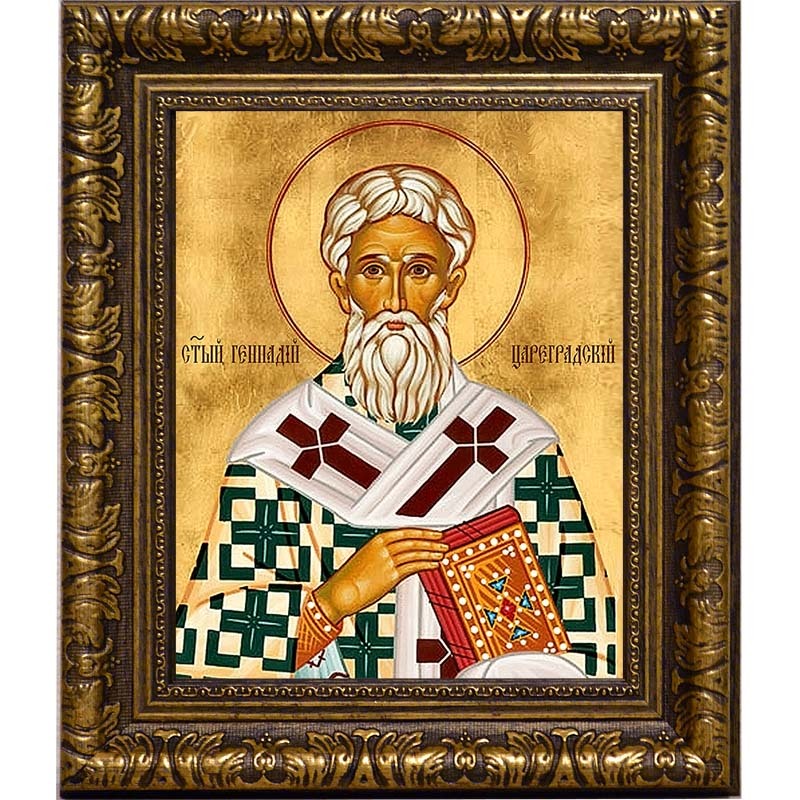 

Геннадий Цареградский, Константинопольский Святитель. Икона на холсте.