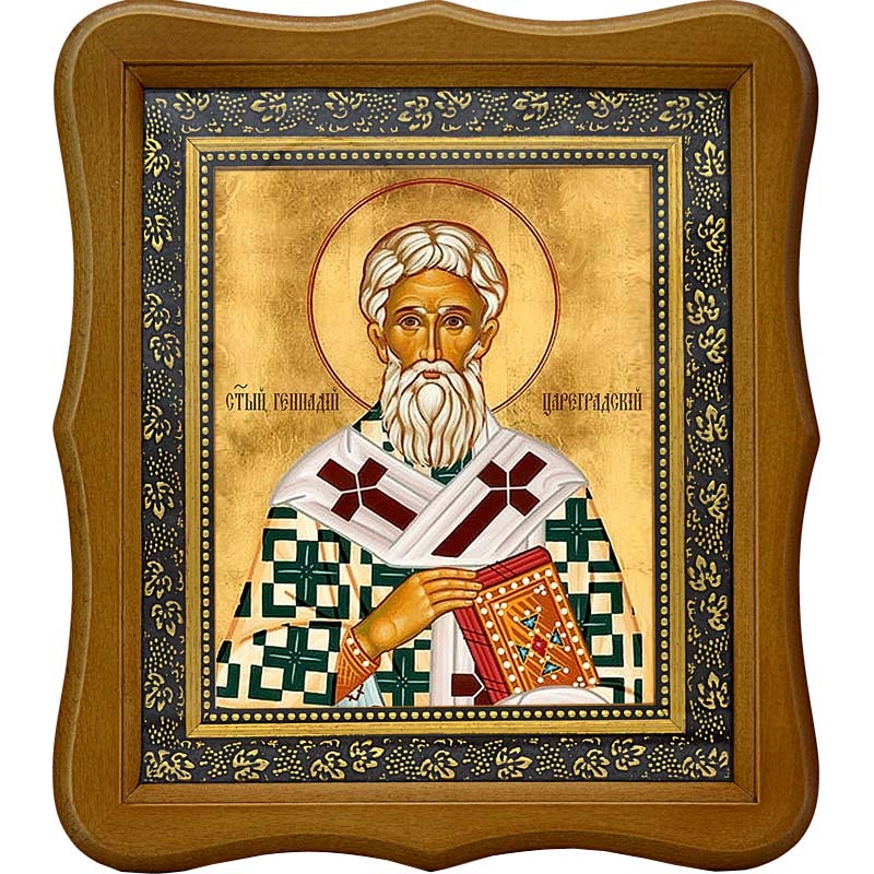 

Геннадий Цареградский, Константинопольский Святитель. Икона на холсте.