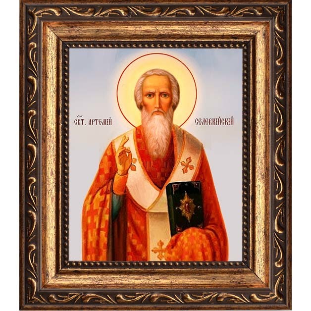 

Артемий (Артемон) Солунский (Селевкийский) Святитель. Икона на холсте.