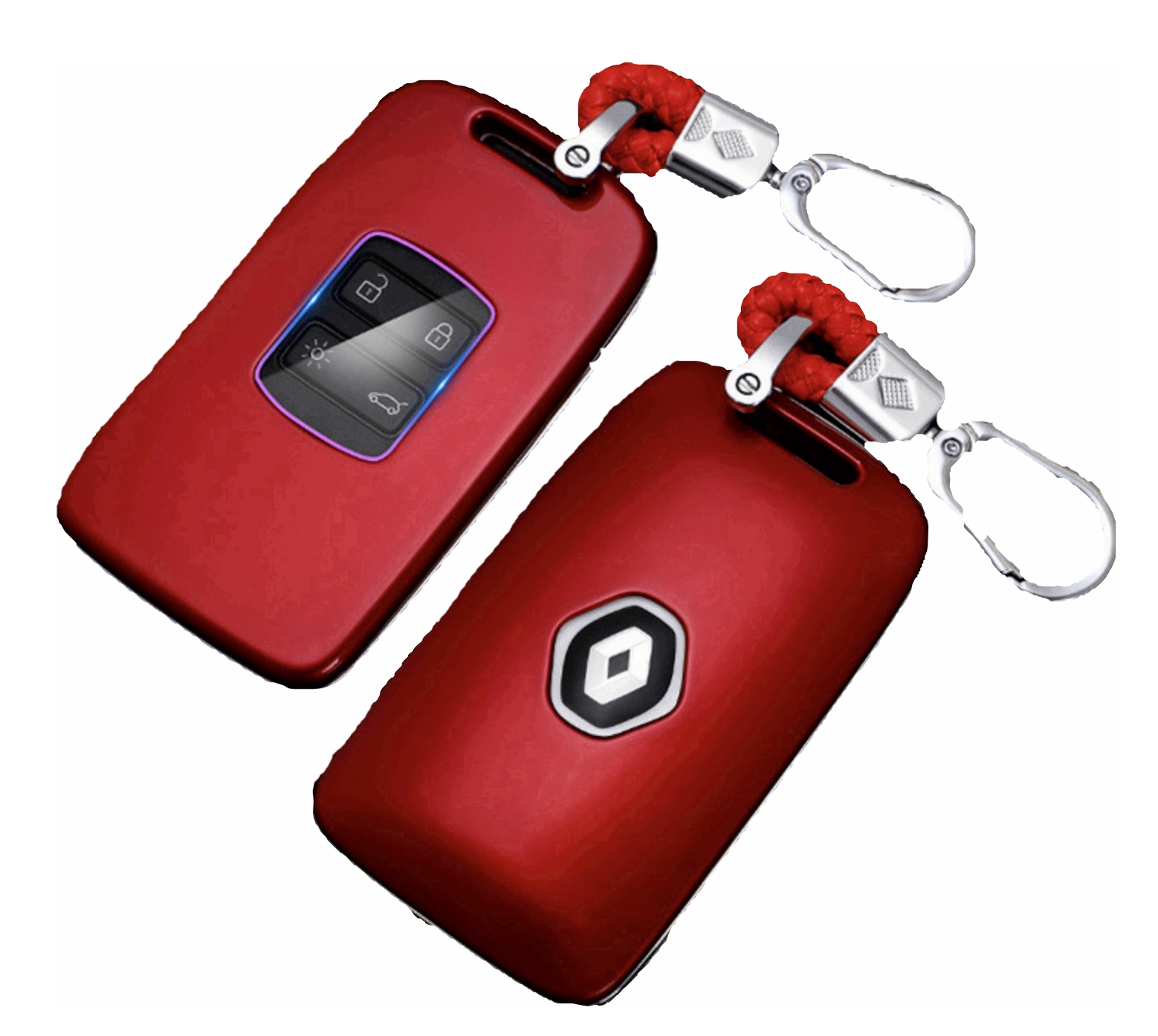 защитный красный чехол футляр для автомобильного ключа Renault Рено Аркана ARKANA брелок