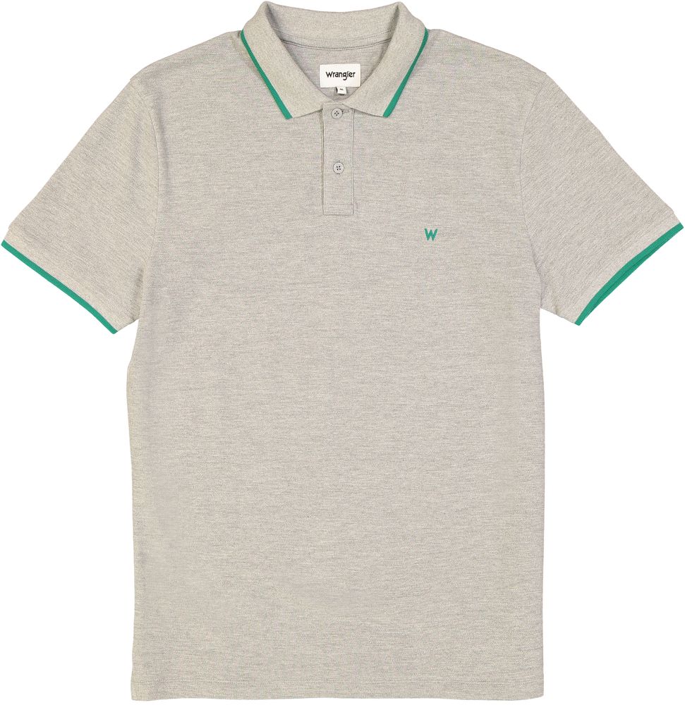 

Футболка мужская SS PIQUE POLO Wrangler серая M, SS PIQUE POLO