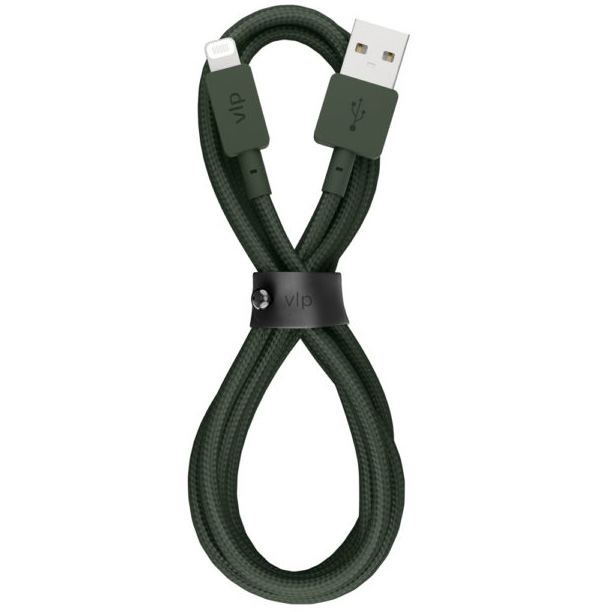 Кабель Lightning-USB VLP Nylon Cable 1.2 м зеленый
