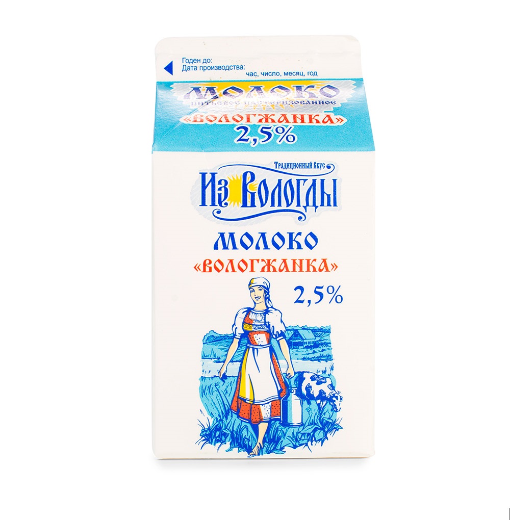 

Молоко 2,5% пастеризованное 1 л Волжанка