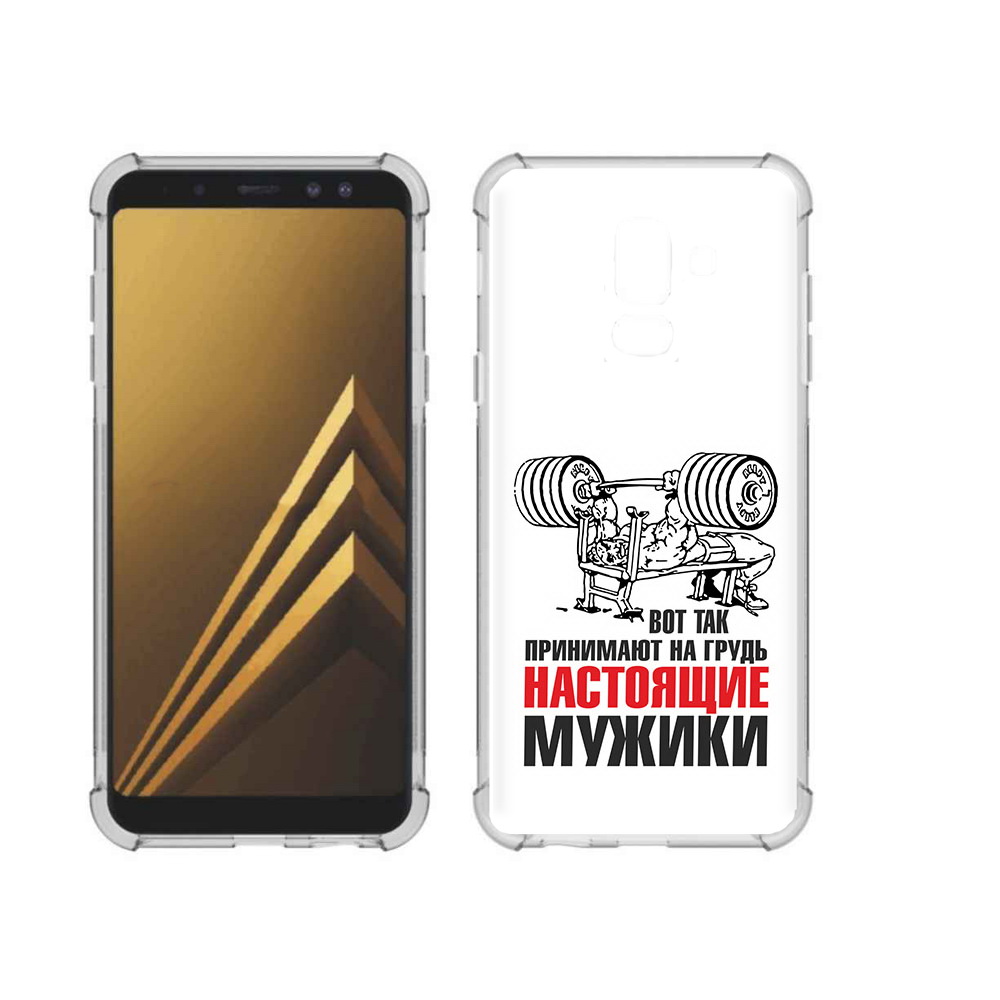 

Чехол MyPads Tocco для Samsung Galaxy A6+ (2018) бодибилдинг для мужиков, Прозрачный, Tocco