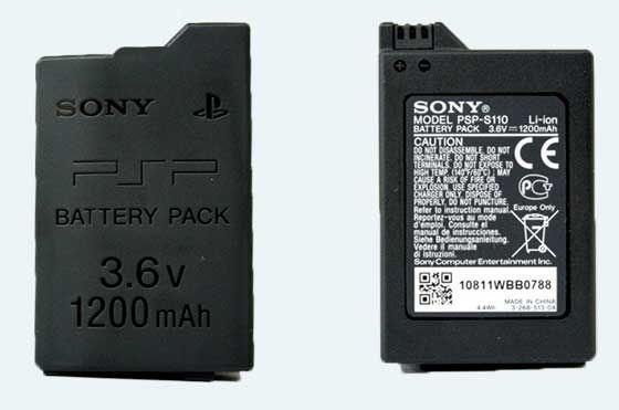 Аккумуляторная батарея АКБ для PSP-2000/3000 1200 mAh (Оригинал) Sony (PSP)