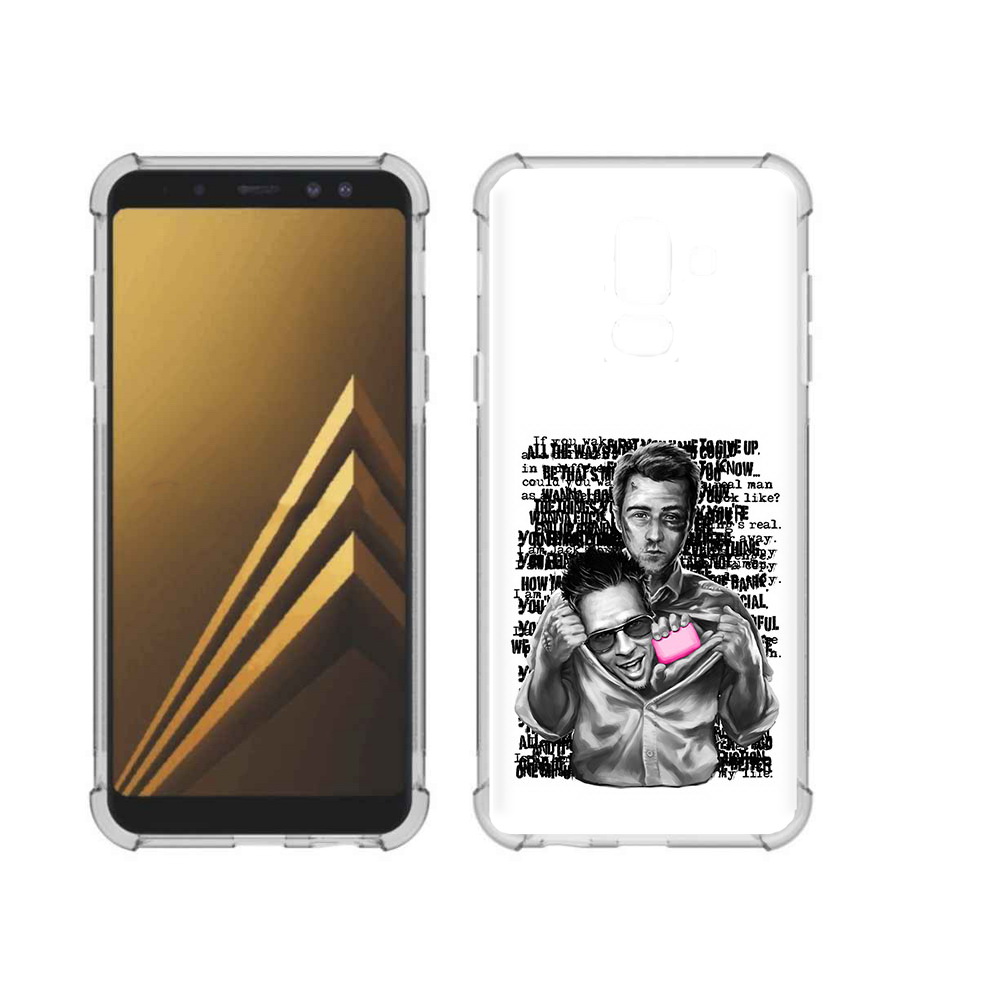 

Чехол MyPads Tocco для Samsung Galaxy A6+ (2018) бойцовский клуб (PT111520.594.242), Прозрачный, Tocco