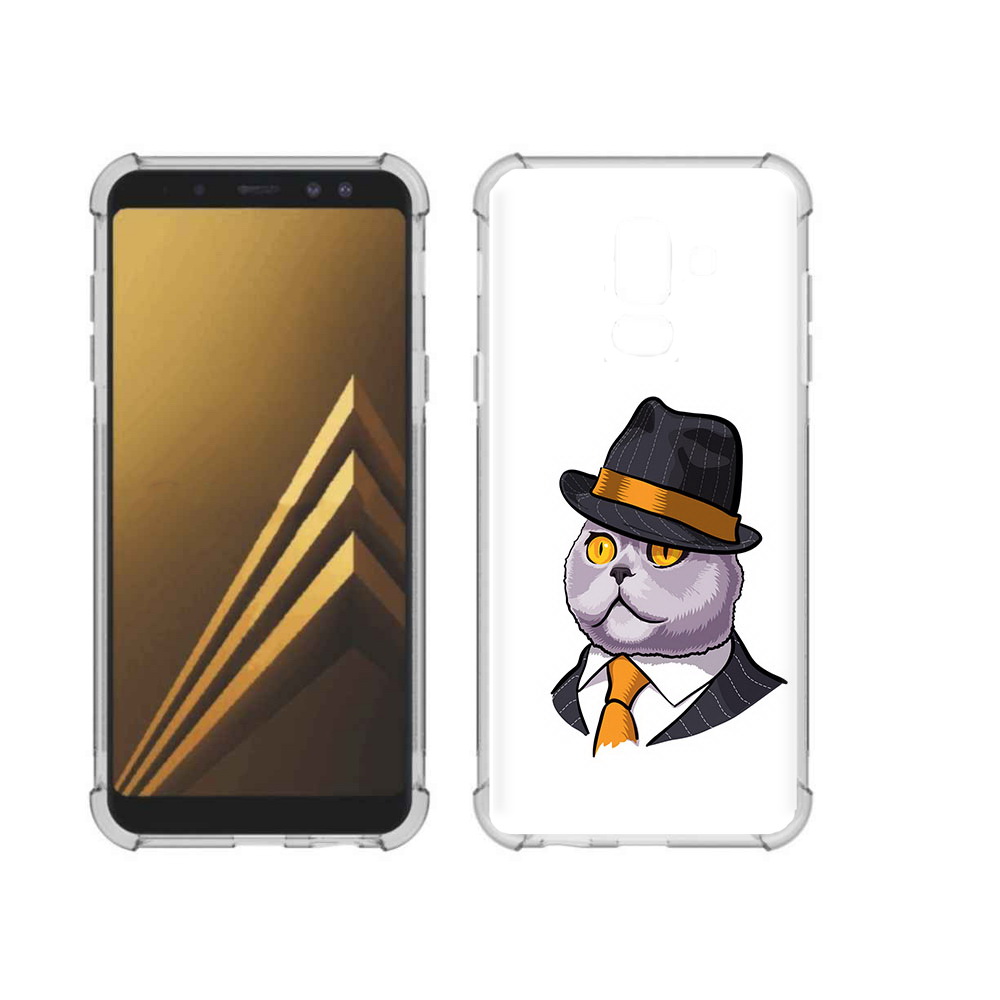 

Чехол MyPads Tocco для Samsung Galaxy A6+ (2018) британец (PT111520.594.247), Прозрачный, Tocco