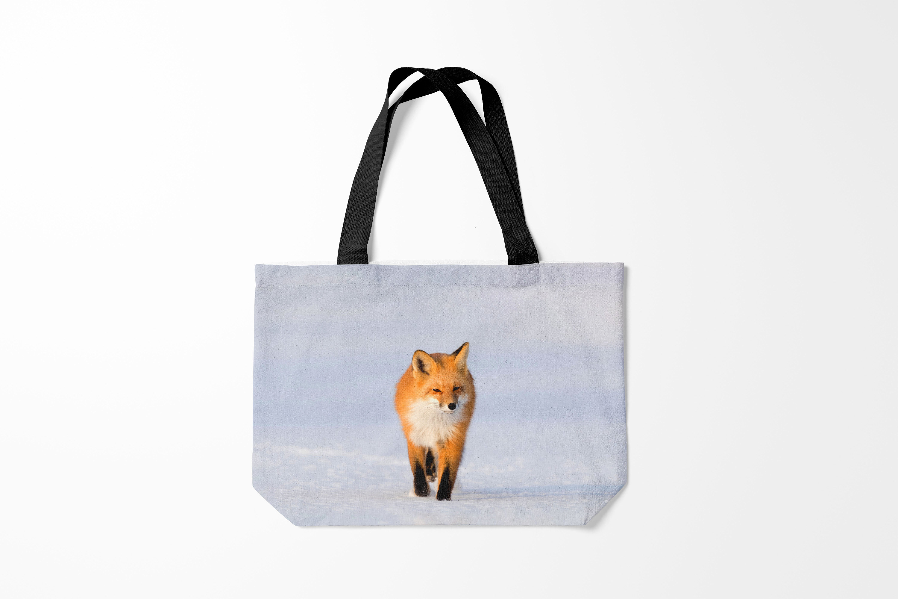 

Сумка шoппер унисекс Burnettie Лисы FOX AND SNOW, белый, Лисы FOX AND SNOW